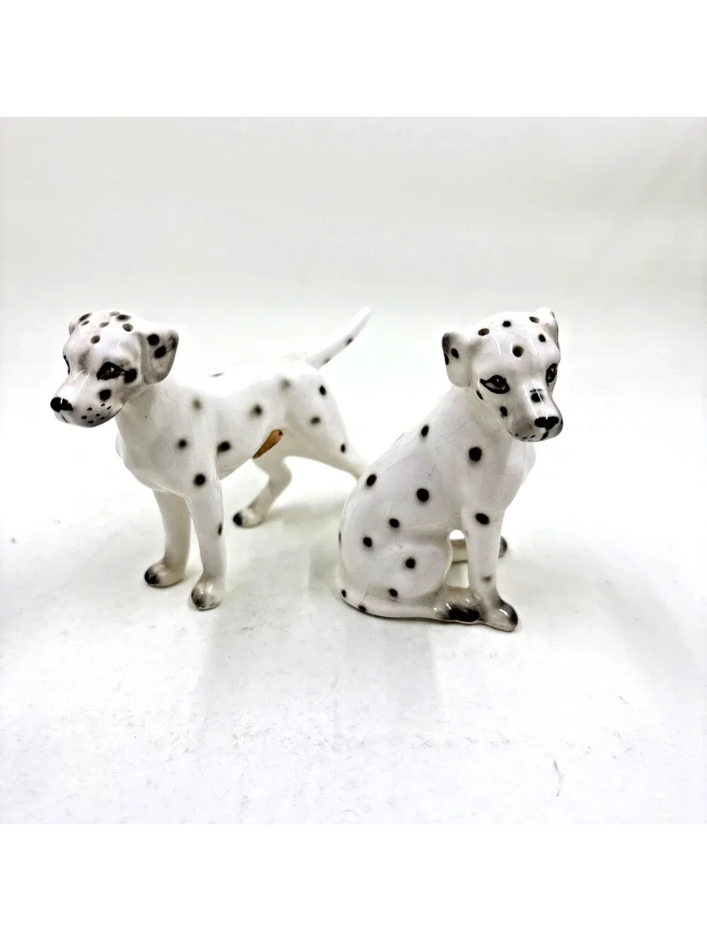 Vintage Dalmatian Dog Salt & Pepper Shakers, Japan